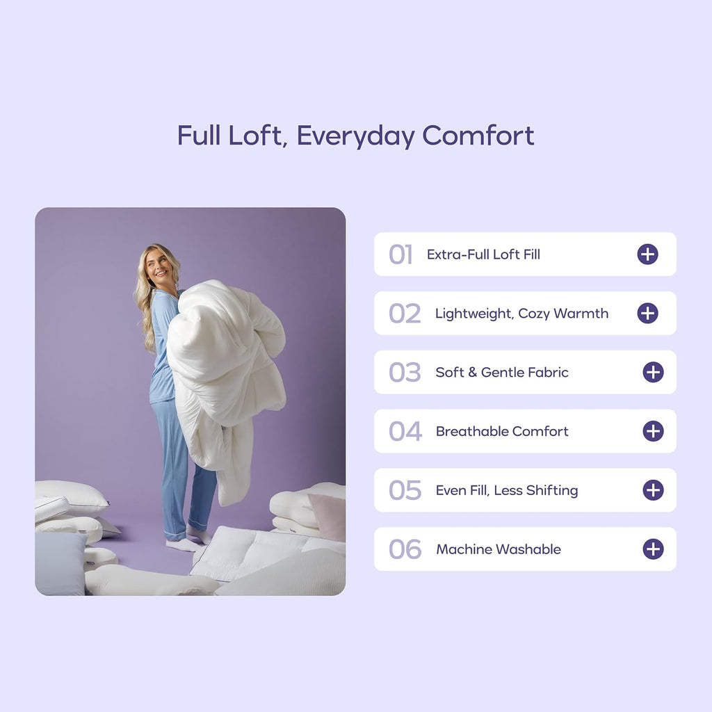 Mellow Marshmellow Comforter All sizes, All-Season Temperature Control