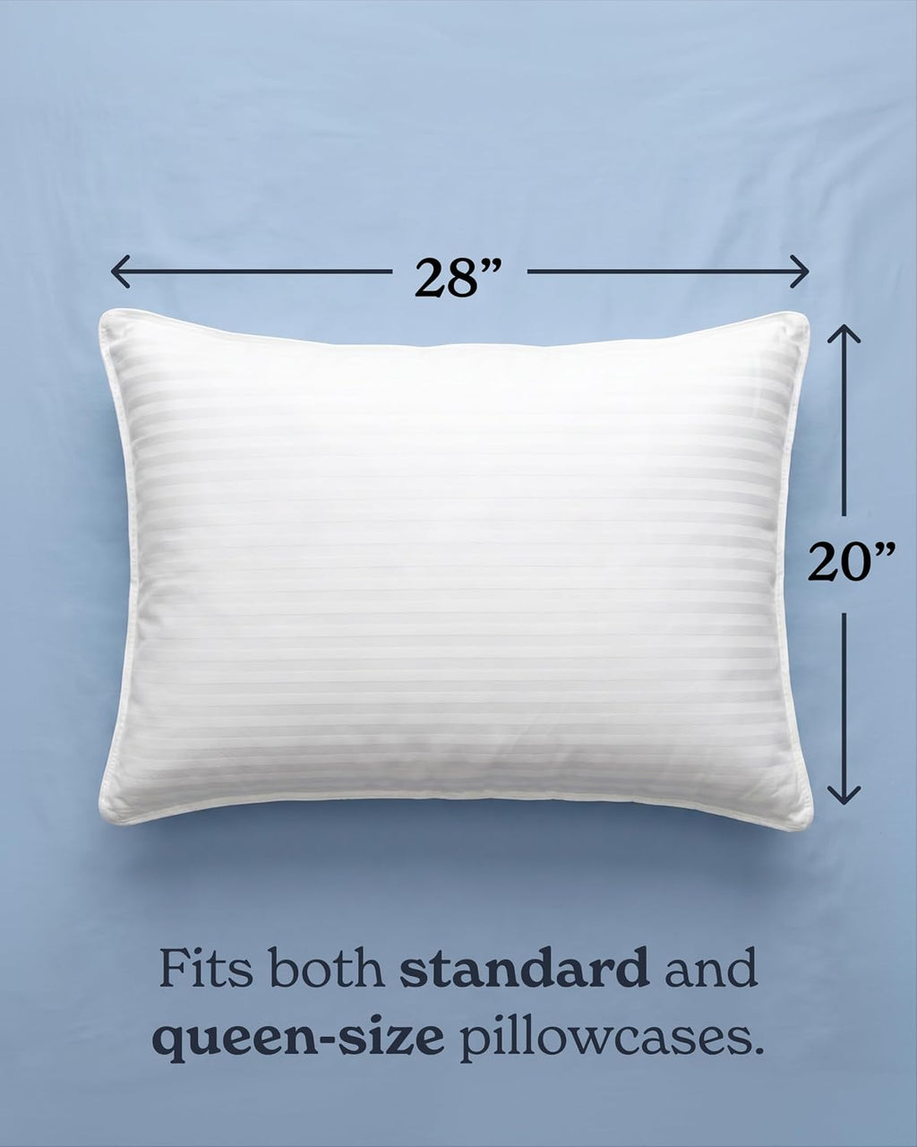 Beckham Hotel Collection Bed Pillows Standard/Queen Size Set of 2 | Original Soft Down Alternative Pillow for Sleeping, Soft Support for Back, Stomach or Side Sleepers